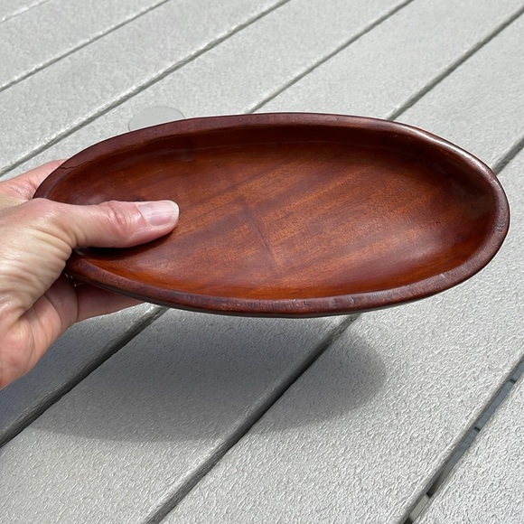 Small Oval Wood Bowl - Picture 2 of 7